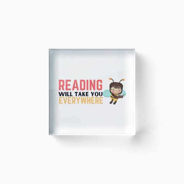 Item preview, Reading will take you everywhere funny reading quotes designed and sold by OneTimeEngineer.