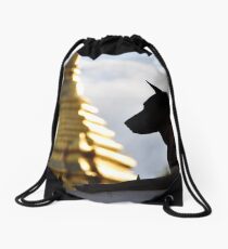 Keeping guard Drawstring Bag