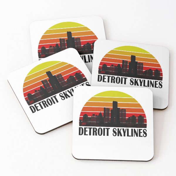 Item preview, DETROIT CITY SKYSCRAPER SKYLINES designed and sold by yasmh.