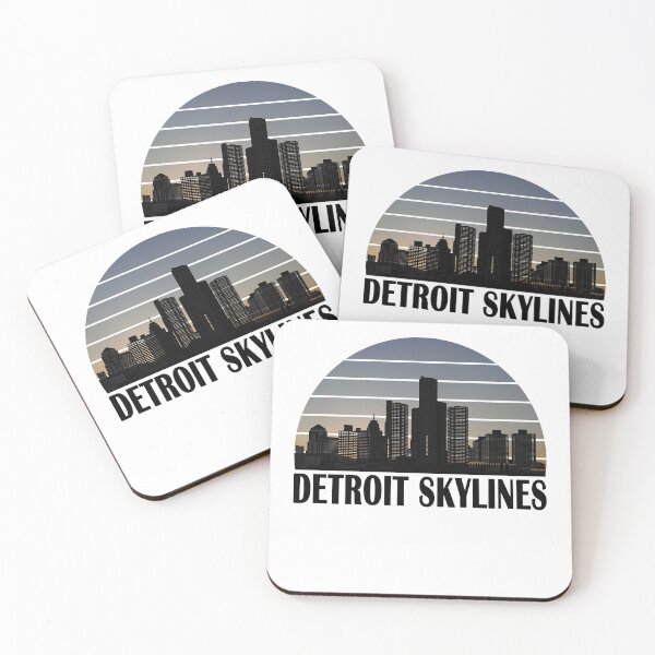 Item preview, DETROIT CITY SKYSCRAPER SKYLINES designed and sold by yasmh.