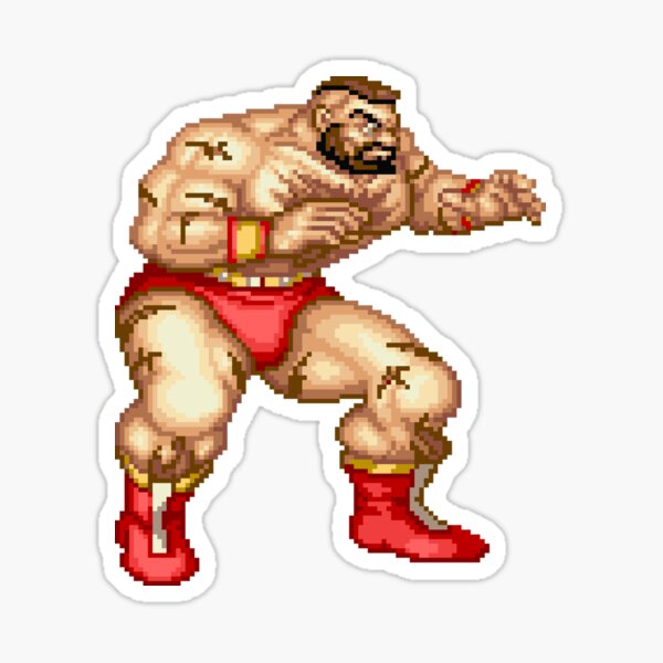 Zangief (SF6) Defeated Face Sticker – Vinyl Labz