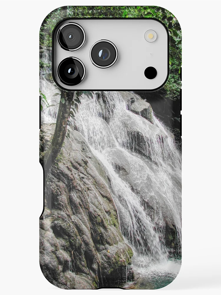 Thumbnail 1 of 4, iPhone Case, Waterfall Rocks designed and sold by Kuetspal-Lin.