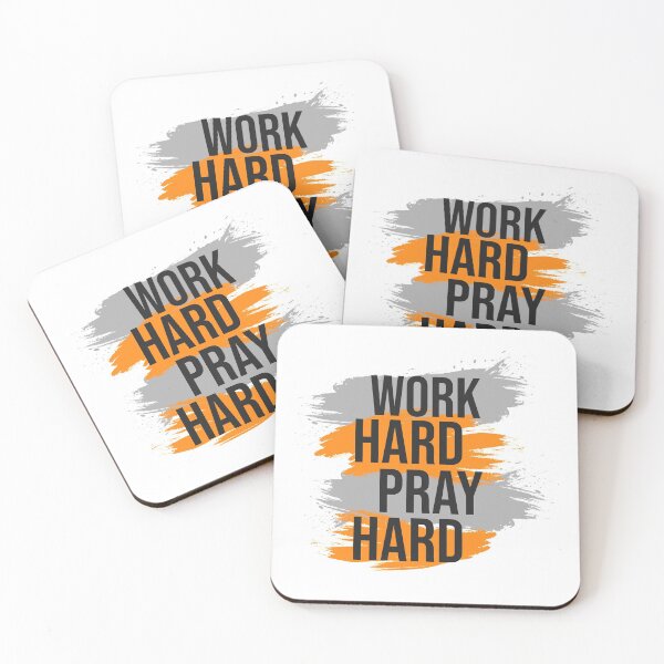 Item preview, Work Hard Pray Hard designed and sold by SSK Designs.