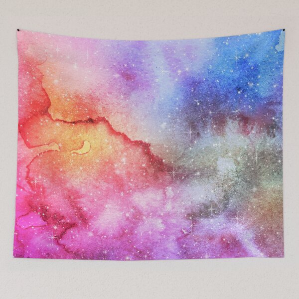 Item preview, Watercolor Pink Galaxy designed and sold by virilamissa.