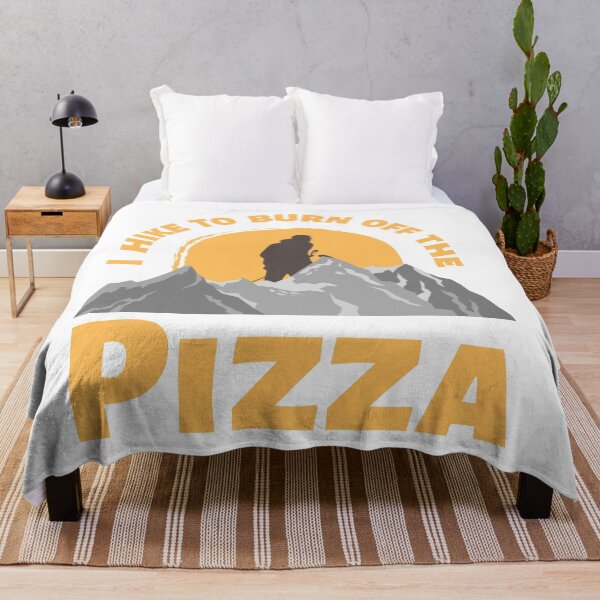 Item preview, I hike to burn off the pizza - hiking and pizza funny designed and sold by Irelene.