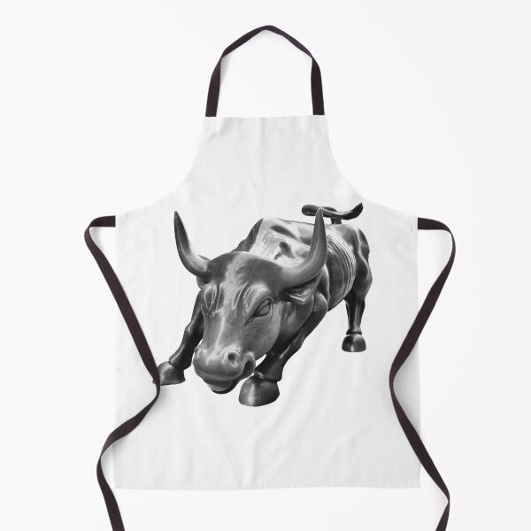 Item preview, Wall Street Bull in Black and White designed and sold by Mackabee.