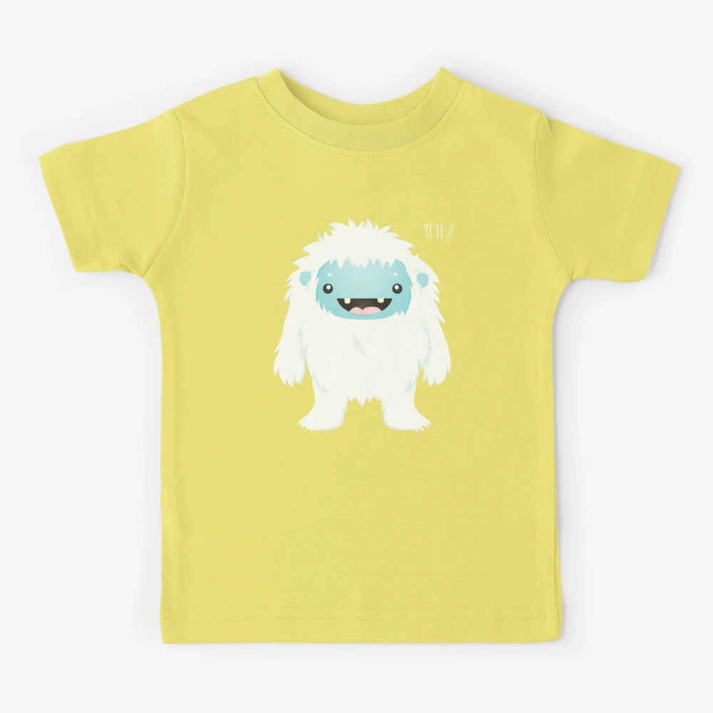 I Was Born Yeti Cute Kids Toddler T-Shirt by Noirty Designs - Pixels