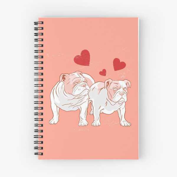 Item preview, English Bulldog Couple Happy Valentines day designed and sold by Piztees.