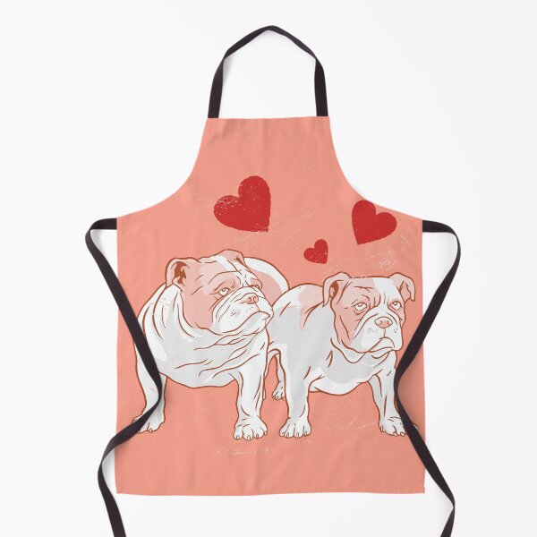 Item preview, English Bulldog Couple Happy Valentines day designed and sold by Piztees.