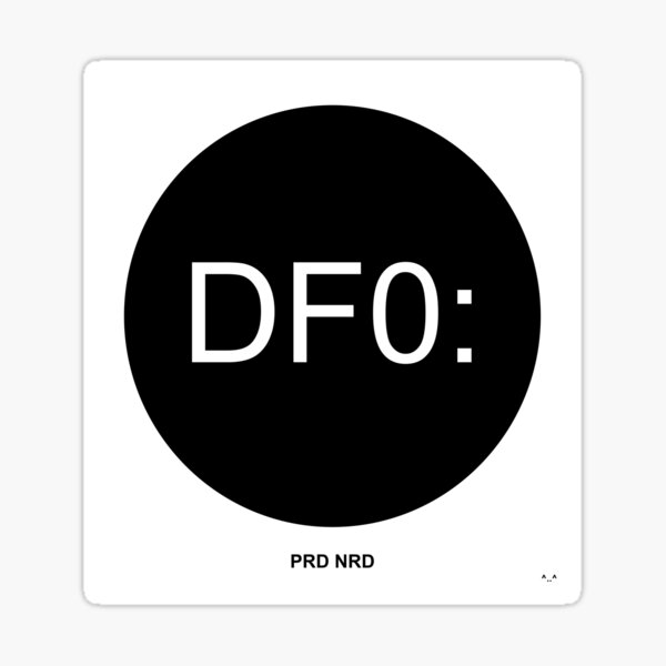 PRD NRD DF0 Sticker