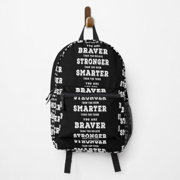 Item preview, You are Braver Stronger Smarter Motivation Quote designed and sold by dreamofdenim.