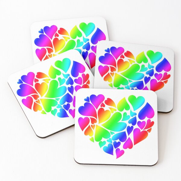 Item preview, Valentines day - Heart Rainbow Colours Fashion designed and sold by Zavola.