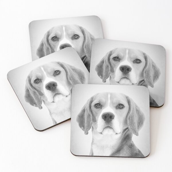 Item preview, Beagle dog - BW Vintage - D6 designed and sold by DecoVintage.