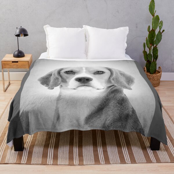 Item preview, Beagle dog - BW Vintage - D6 designed and sold by DecoVintage.