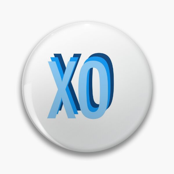 Item preview, XO Blue Sticker designed and sold by marnibrookeart.
