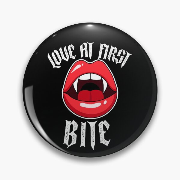 Item preview, LOVE AT FIRST BITE - teeth vampire fangs designed and sold by Creative  Tagging.