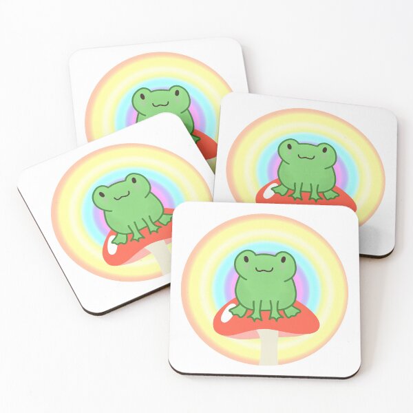 Item preview, rainbow mushroom frog  designed and sold by chricket.