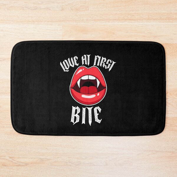 Item preview, LOVE AT FIRST BITE - teeth vampire fangs designed and sold by Creative  Tagging.