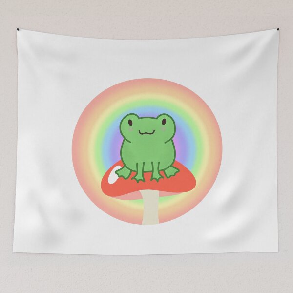Item preview, rainbow mushroom frog  designed and sold by chricket.