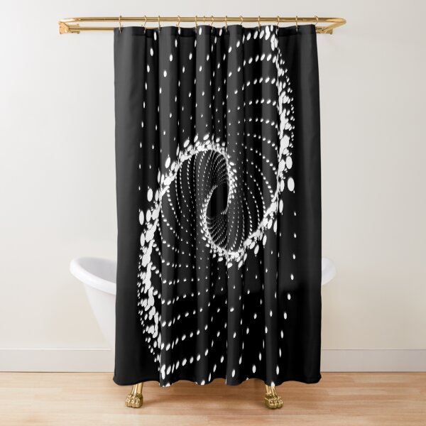 Dotted Vortex Shower Curtain