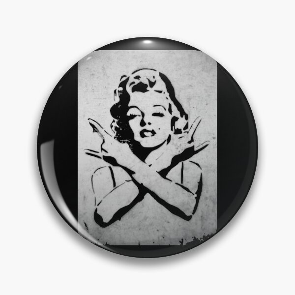 Item preview, MARILYN BANKSY STENCIL URBAN GRAFFITI designed and sold by kwiebe34.
