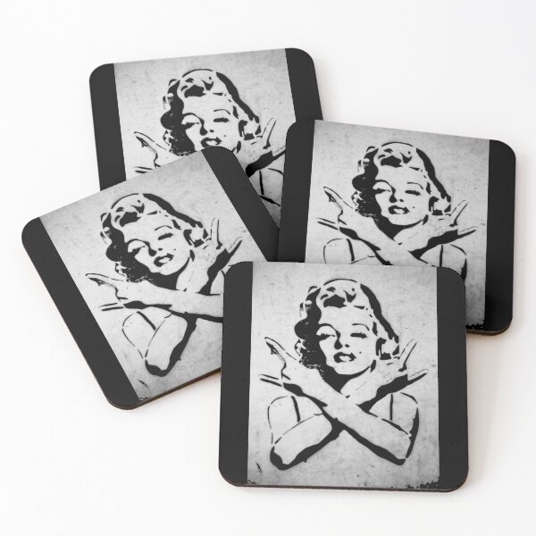 Item preview, MARILYN BANKSY STENCIL URBAN GRAFFITI designed and sold by kwiebe34.