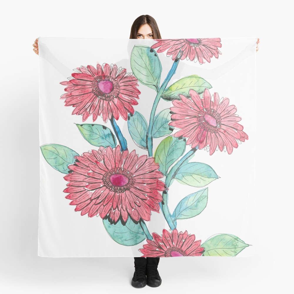 Gerberas Scarf