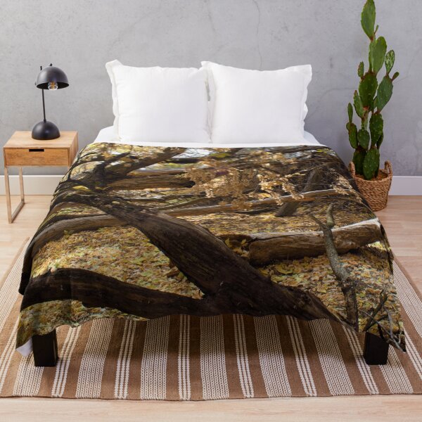 Item preview, Fall mountain woods with rocks, boulders and trees designed and sold by Ventures1.