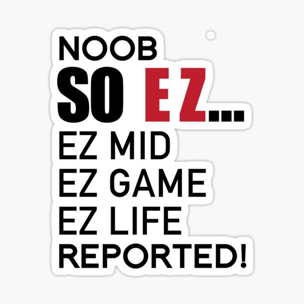 Noob Noob Stickers Redbubble - noob design stickers by jjoorrrdan redbubble noob roblox