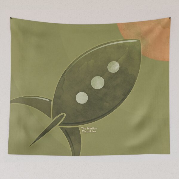 Item preview, Ray Bradbury's The Martian Chronicles - Sci Fi Literary Art for Book Lovers designed and sold by RedHillPrints.