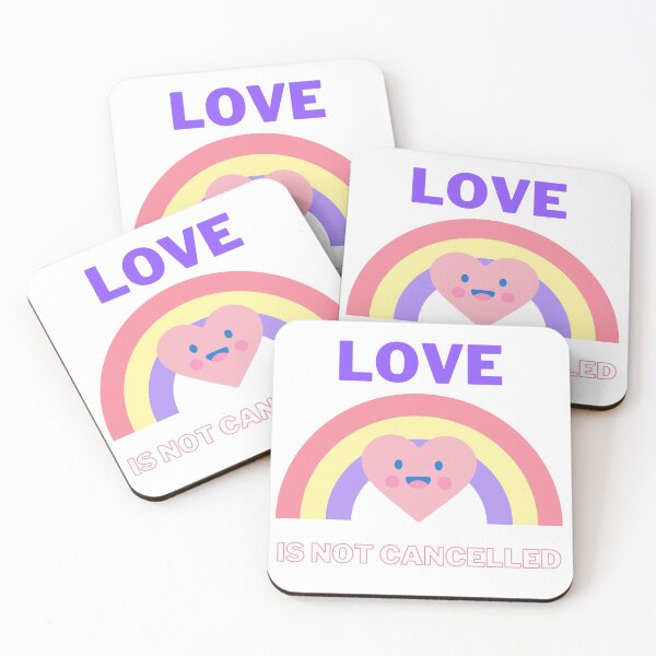 Item preview, Love Is Not Cancelled - Funny Valentine Rainbow Heart designed and sold by LordAudes.