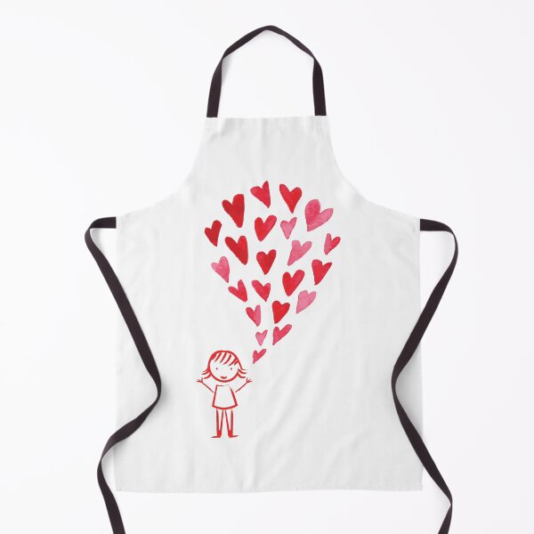 Aperçu de l'œuvre Je t'aime - ballons coeur - aquarelle - aquarelle créée et vendue par WonderWear.