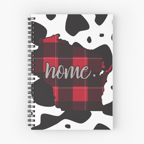 Item preview, Inicio - Estampado de vaca de Wisconsin y cuadros escoceses de búfalo rojo designed and sold by KarlieDesign.