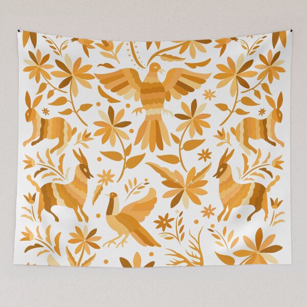 Item preview, Mexican Otomi Design in Yellow designed and sold by Akbaly.