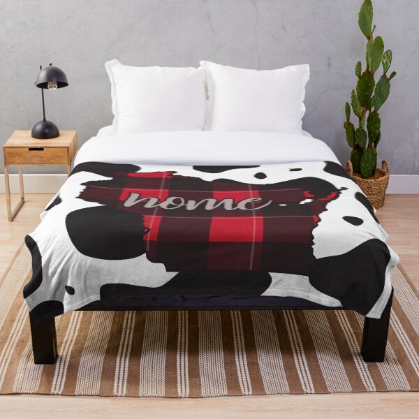Artikelvorschau, Home - Wisconsin Cow Print und Red Buffalo Check Plaid entworfen und verkauft von KarlieDesign.