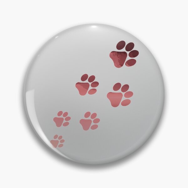 Item preview, Dog love Paw Prints in rose pink pawsome- gradient and textured designed and sold by Violet Treasures.