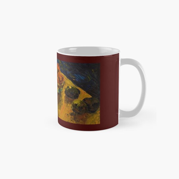 Fruit Table Painting, “Tangerines, Tomatoes, and Tavocados” Classic Mug