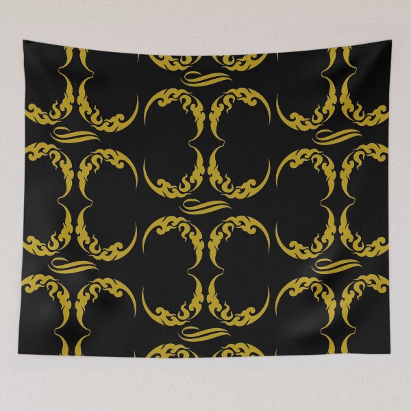 Item preview, Thai Pattern Yellow Black 2 designed and sold by kyds.