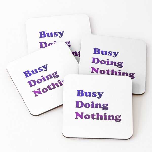 Item preview, busy doing nothing blue perple mauve designed and sold by Bora21.