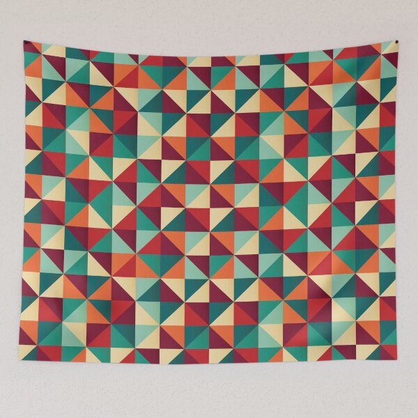 Item preview, Array of Coloured Geometric Triangles designed and sold by SacredsDesigns.