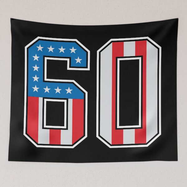 Item preview, 60 American Lucky Number Sixty United States Flag designed and sold by Urosek.