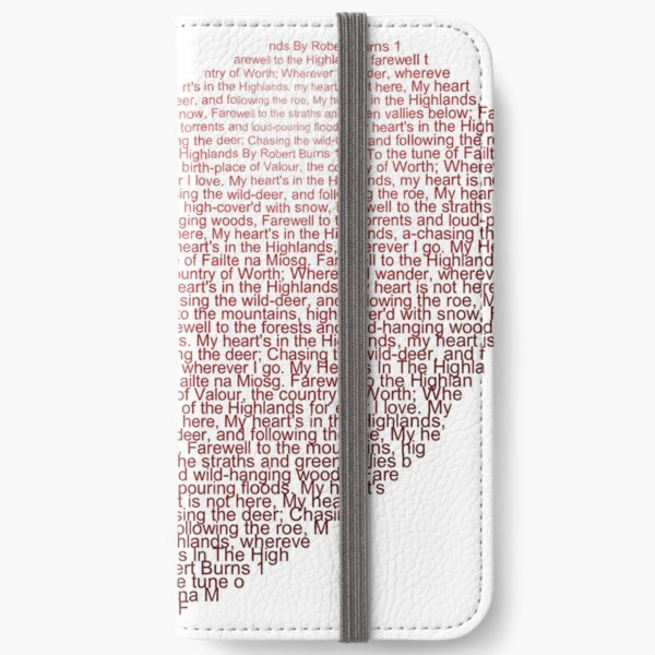 My Heart's In The Highlands iPhone Wallet