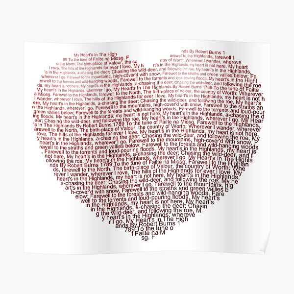 My Heart's In The Highlands Poster