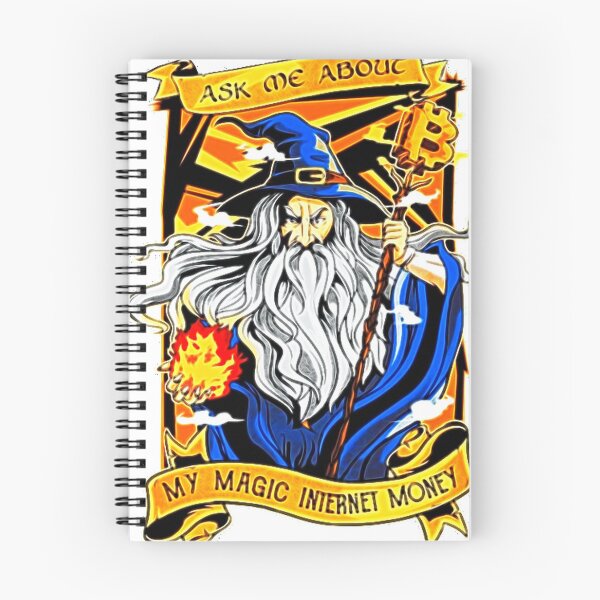 Item preview, Bitcoin T-Shirts | Poster and More - Ask Me About My Magic Internet Money Funny Meme designed and sold by MundaneVestment.