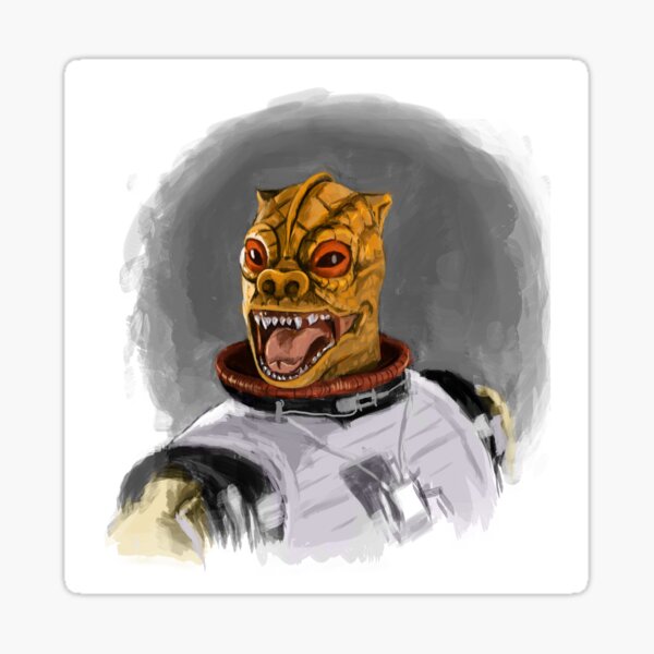 Vista previa del artículo con la obra «Bossk El cazarrecompensas», diseñado y vendido por mikekimart.