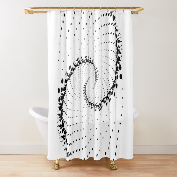 Dotted Vortex Shower Curtain