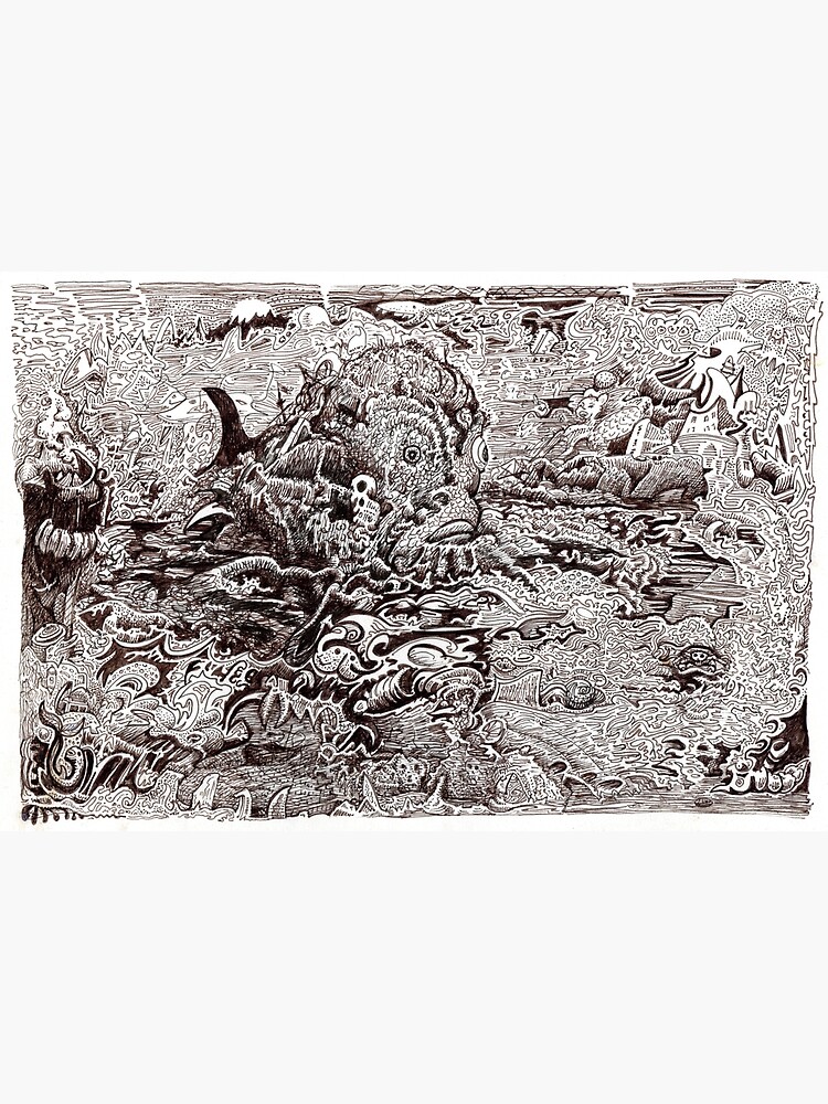 Thumbnail 3 of 3, Photographic Print, The Kraken Becalmed at the Centre of the Maelstrom designed and sold by backbrain.