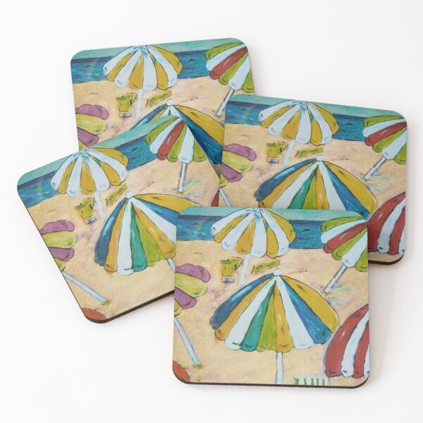Item preview, Beach Umbrellas designed and sold by amyredfordart.