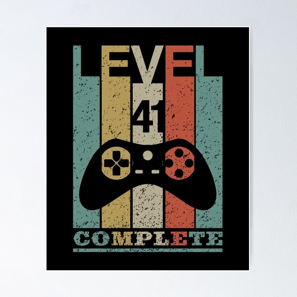 Aperçu de l'œuvre Niveau 41 terminé, cadeau du 41e anniversaire, console complète niveau 41 créée et vendue par LEByasser.