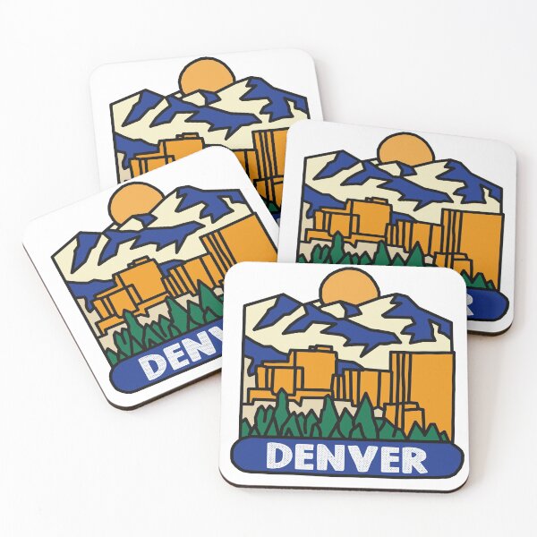 Artikelvorschau, Denver Skyline Aufkleber entworfen und verkauft von Decal Mania.